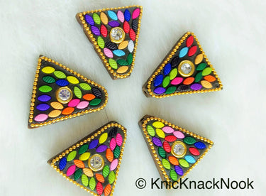 Brown Wood Buttons